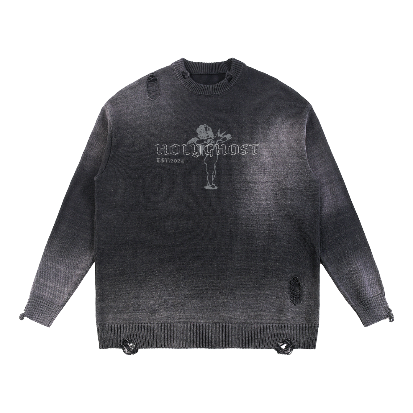 HOLYGHOST DISTRESSED SWEATER