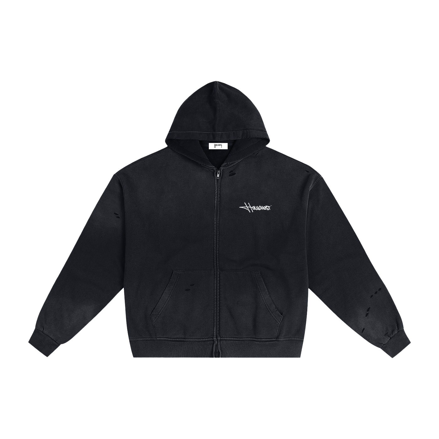 HOLYGHOST DICE DISTRESSED ZIP