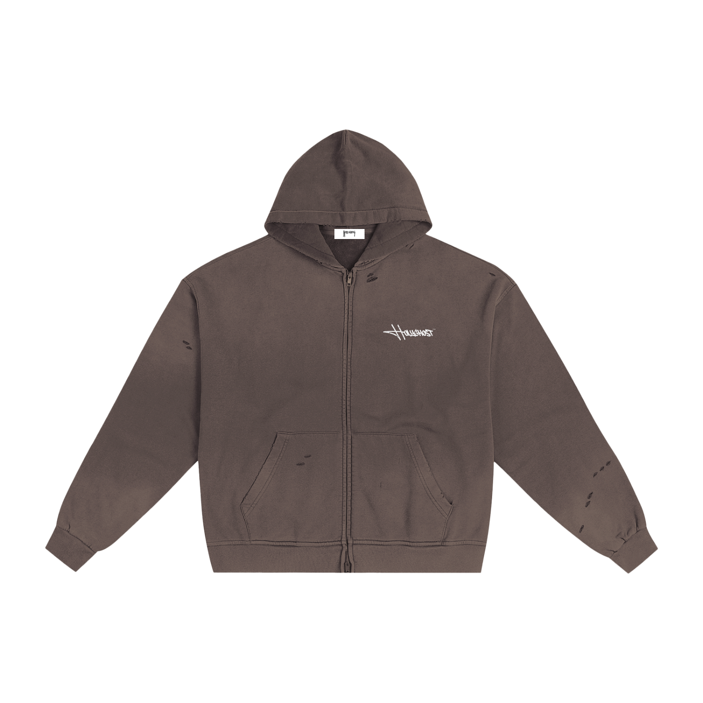 HOLYGHOST DICE DISTRESSED ZIP