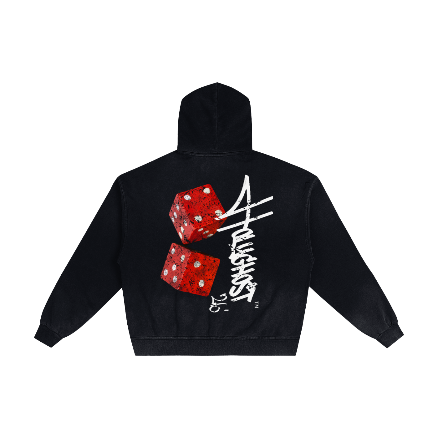 HOLYGHOST DICE DISTRESSED ZIP